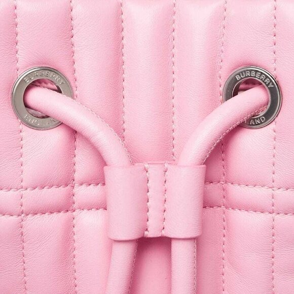 Burberry Pink Quilted Leather Mini Lola Backpack Bag - Picture 6 of 11
